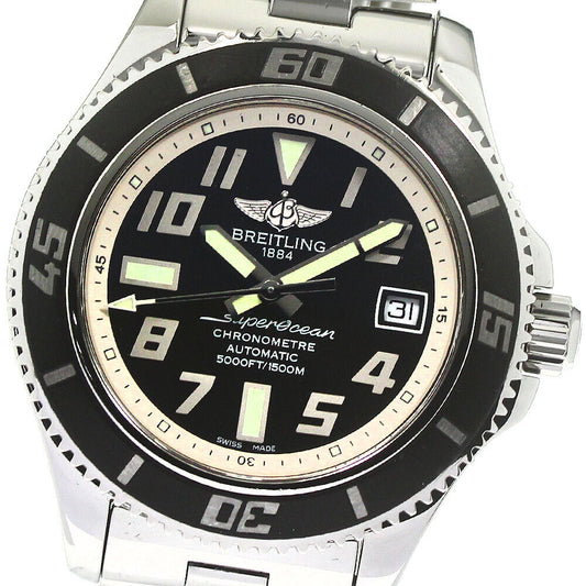 BREITLING Super Ocean 42 A17364 Date black Dial Automatic Men's Watch_785345