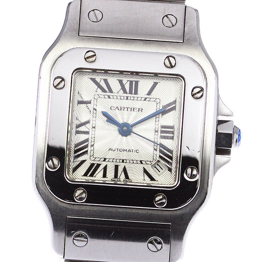 CARTIER Santos Galbee SM W20054D6 Date Silver Dial Automatic Ladies Watch_785473